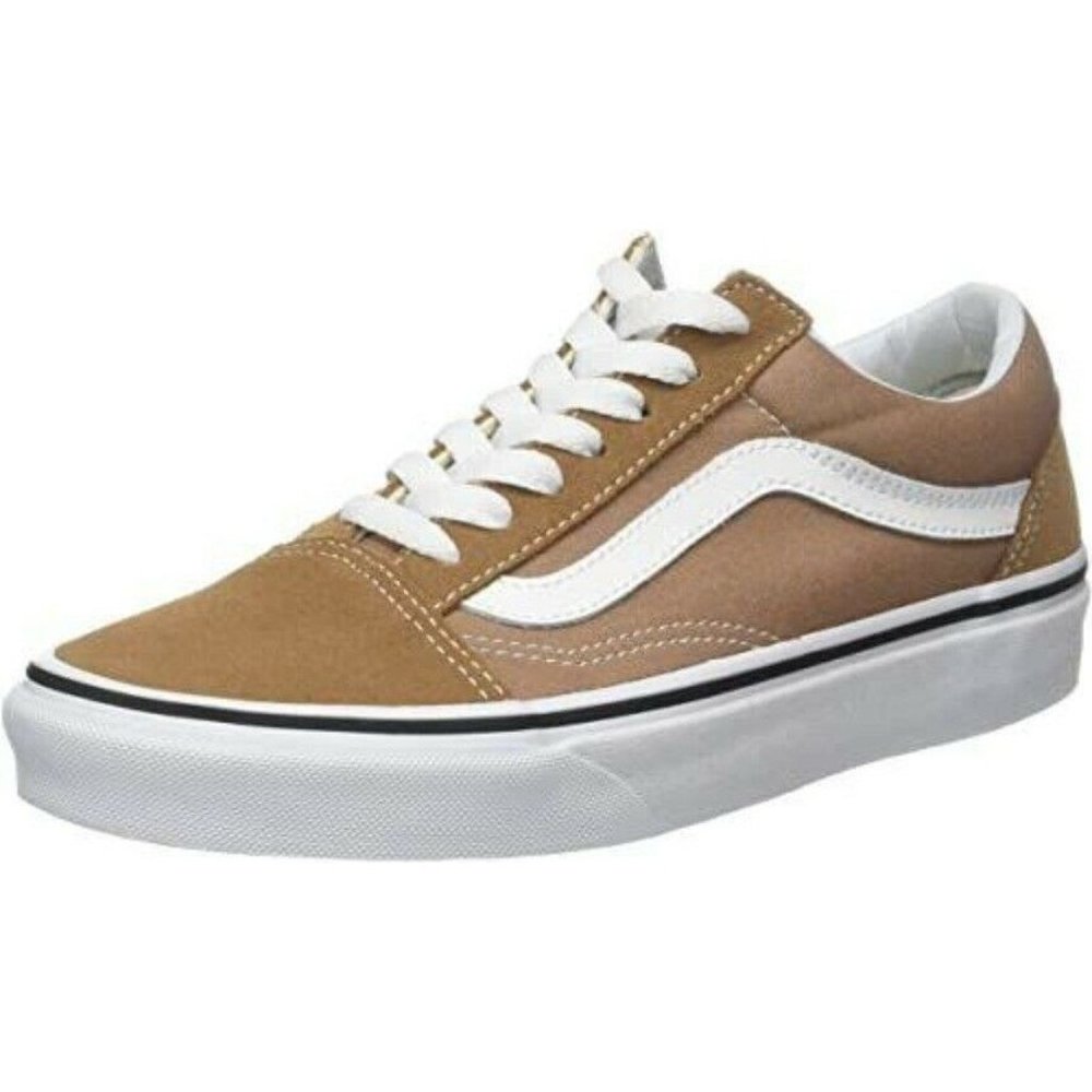 Vans Old Skool Unisex Classic Sneaker (Tigers Eyes/White SZ 4 Men/ 5.5 Wmn) NWOB